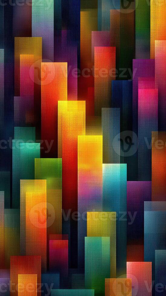 Vibrant abstract pattern featuring colorful blocks in a modern art style photo