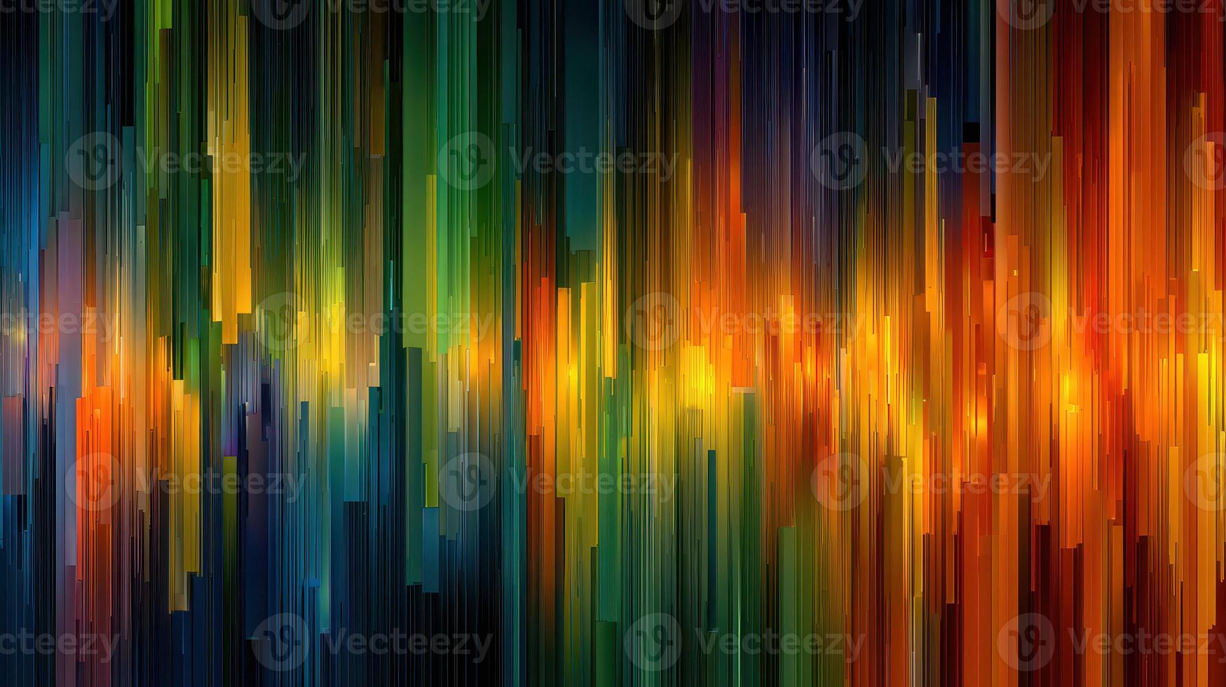 Vibrant abstract vertical lines create a lively display of colors in a dynamic composition of shades and tones photo