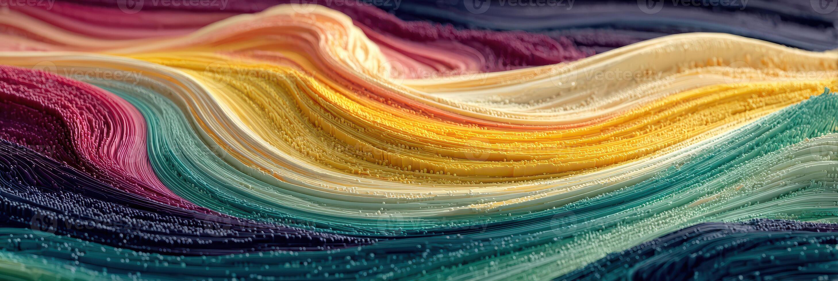 Vibrant abstract waves of color create a dynamic pattern in this artistic display of textured art photo