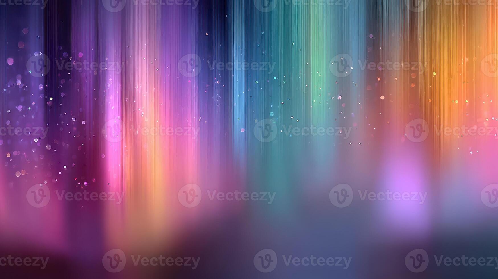 Colorful abstract light patterns create a vibrant atmosphere in a blurred artistic display at night photo