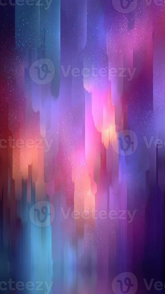 Vibrant abstract artwork depicting colors blending in a cosmic design with a starry background photo