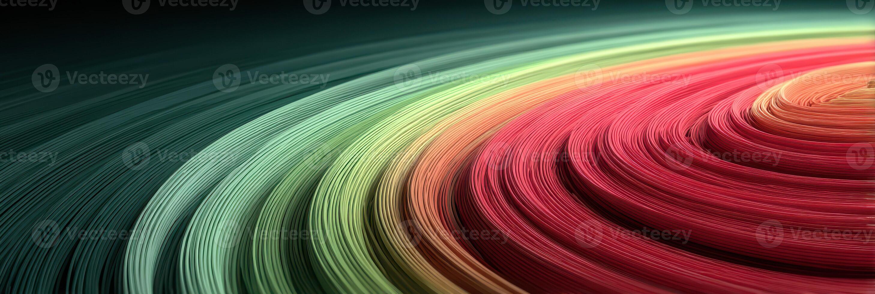 Colorful swirling patterns create a vibrant visual display in an abstract composition, showcasing various hues and textures photo