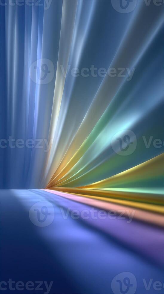 Soft waves of color blend in a tranquil gradient, creating a serene atmosphere for relaxation and calmness photo