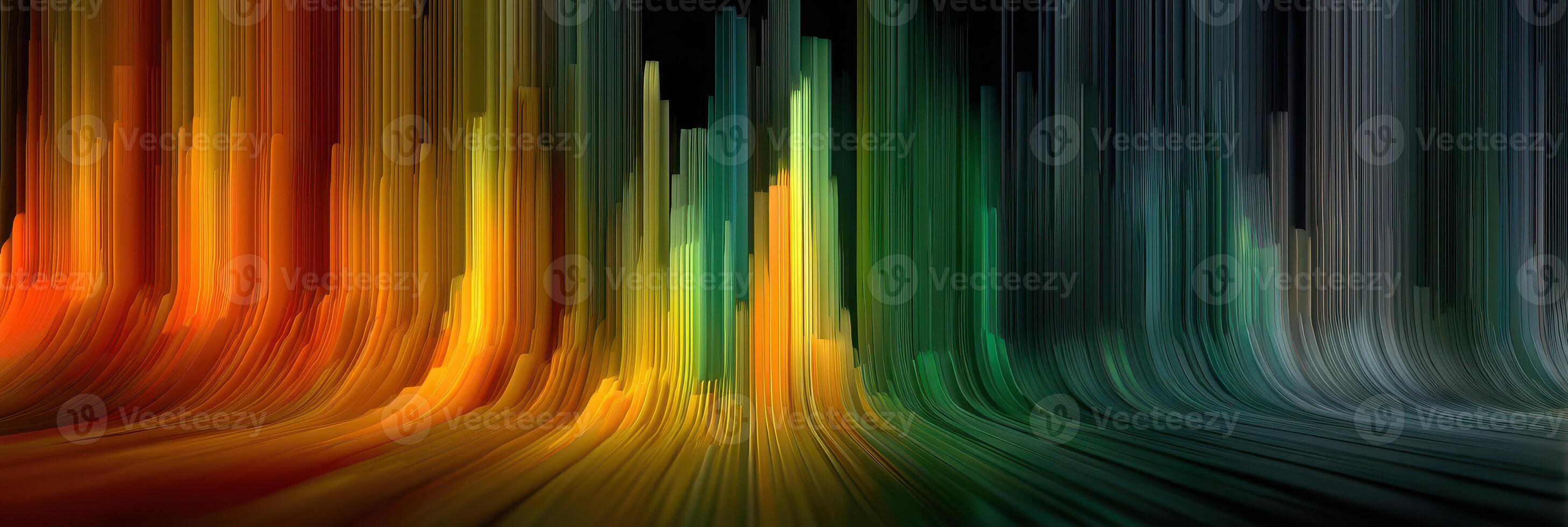 Vibrant colors blend seamlessly in an abstract display of light and movement during a digital art creation photo