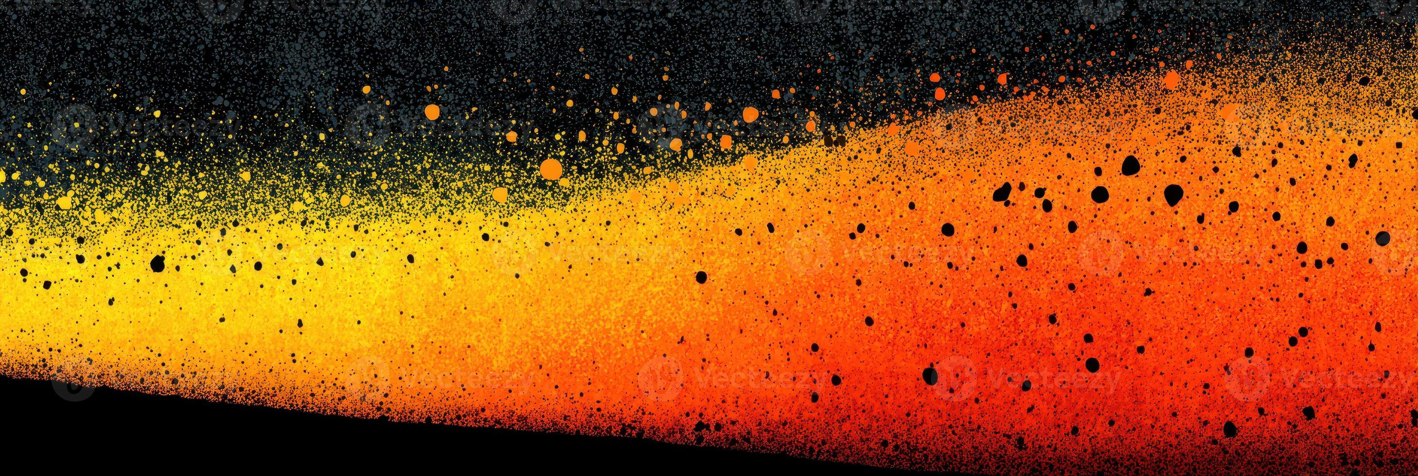 Bright abstract gradient with splattered colors creating dynamic visual energy on black background photo