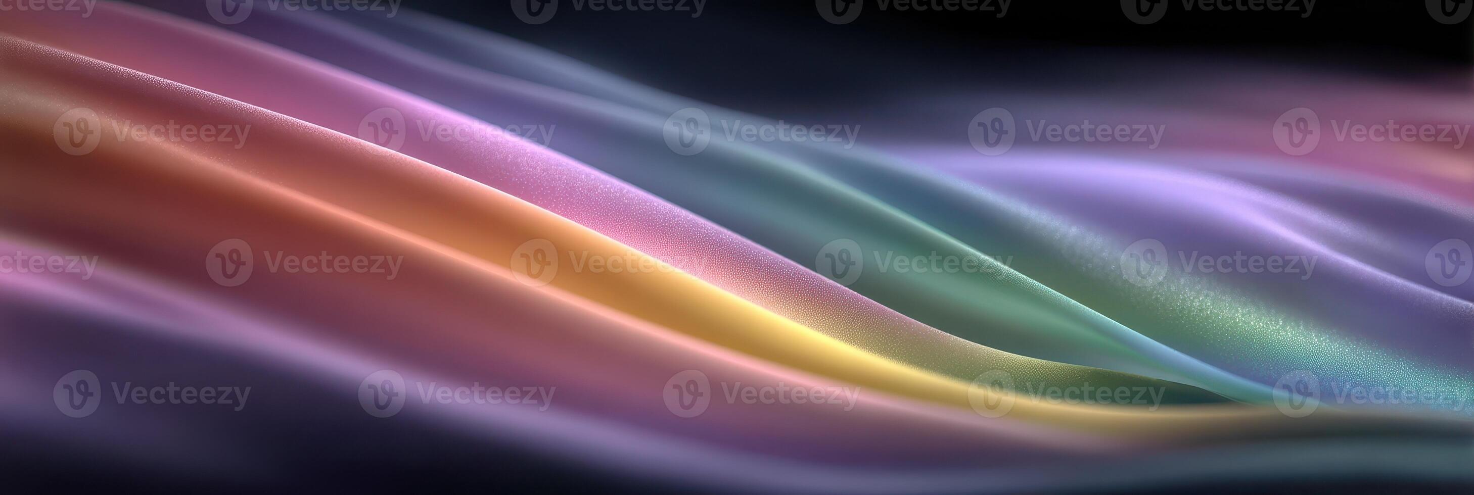 Colorful waves of light creating a mesmerizing abstract visual effect in a dark background at night photo