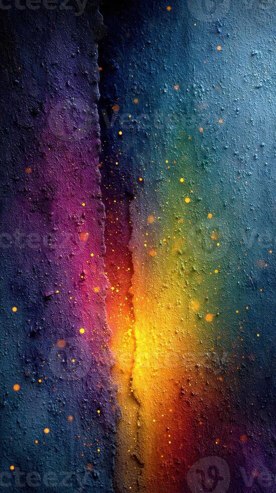 Colorful abstract texture blending vibrant shades of purple, blue, and orange with a soft glowing effect in a creative design photo