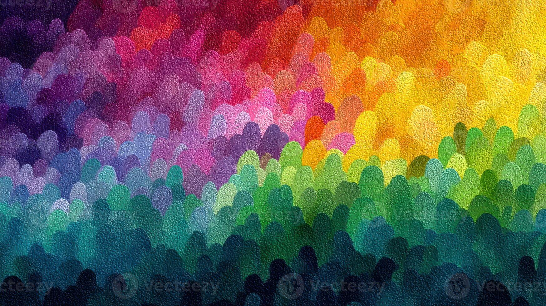 Vivid abstract landscape with a colorful gradient of hues blending together in artistic expression photo