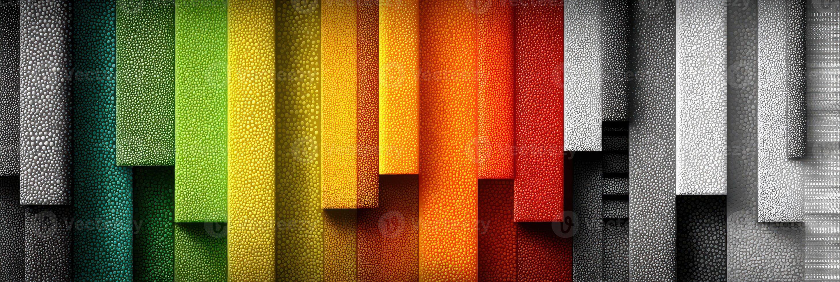 Colorful abstract design with layered textures creating a vibrant visual experience in modern art photo