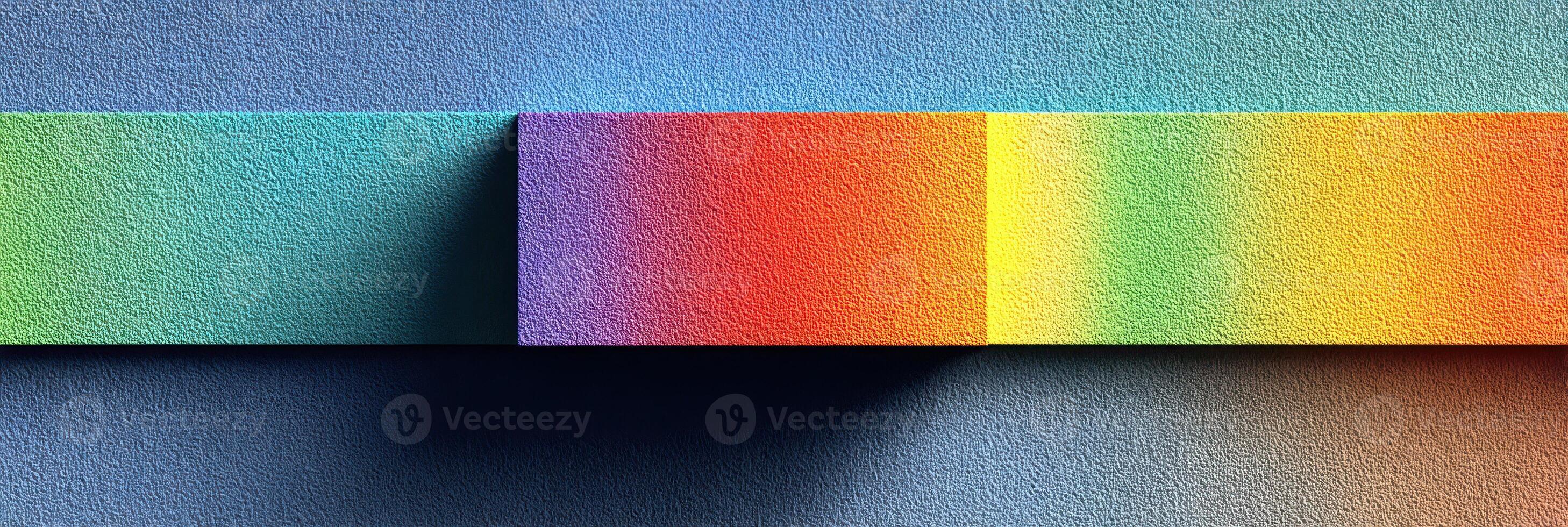 Colorful abstract design with vibrant gradients displayed against a textured background photo