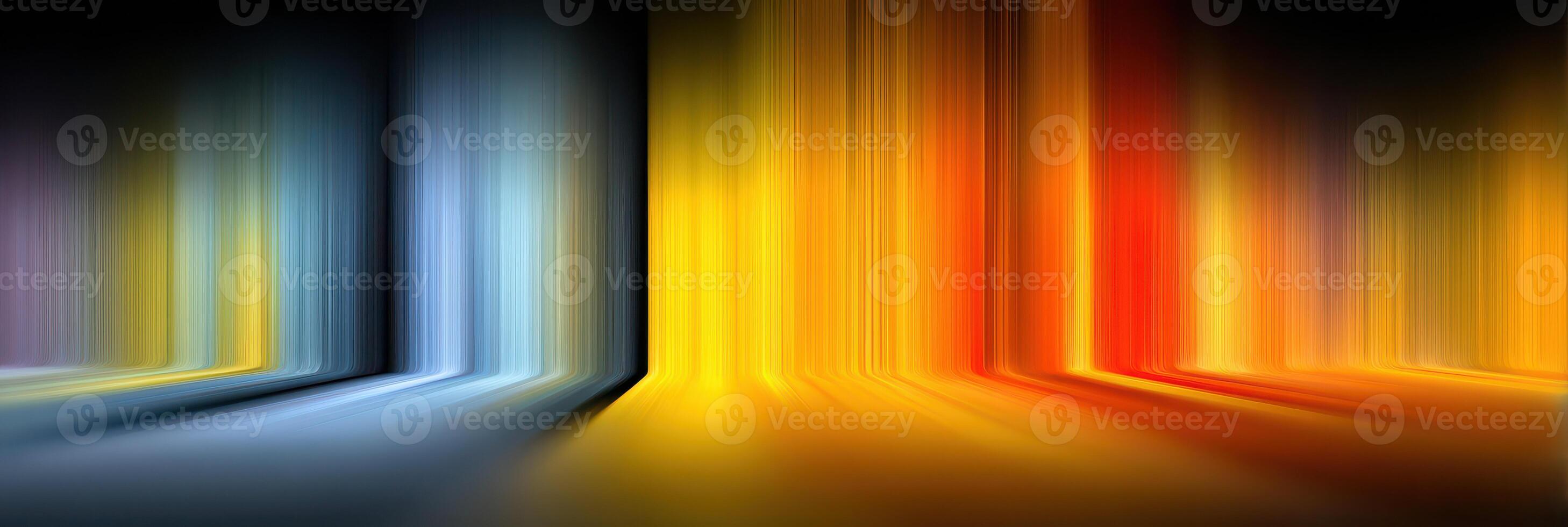 Abstract light patterns showcasing vibrant colors in a dynamic arrangement during evening hours photo