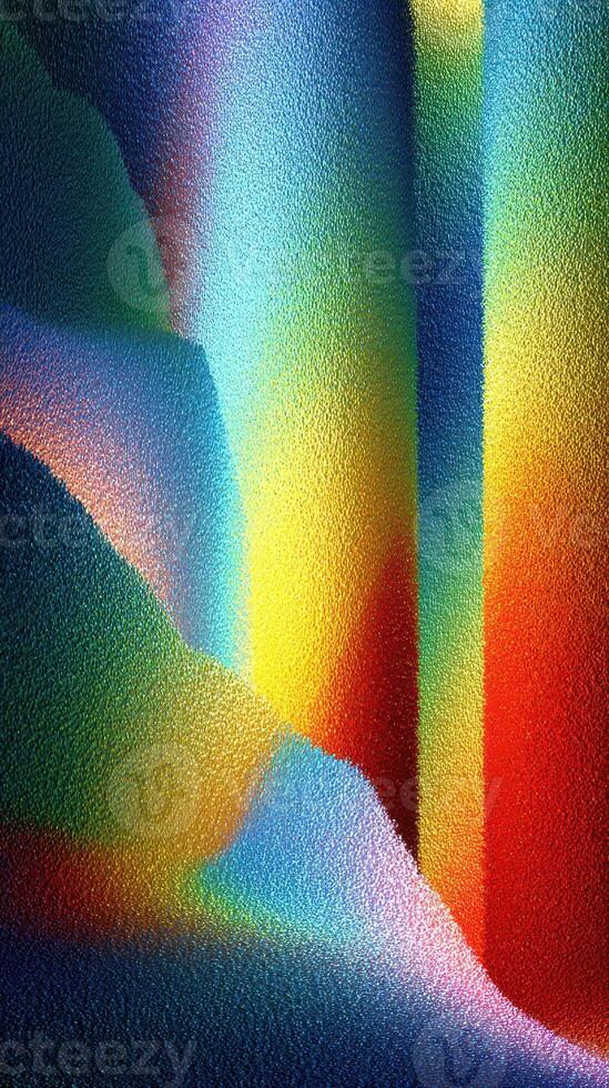 Colorful abstract composition showcasing vibrant hues and intricate textures in a dynamic display of light and shape photo