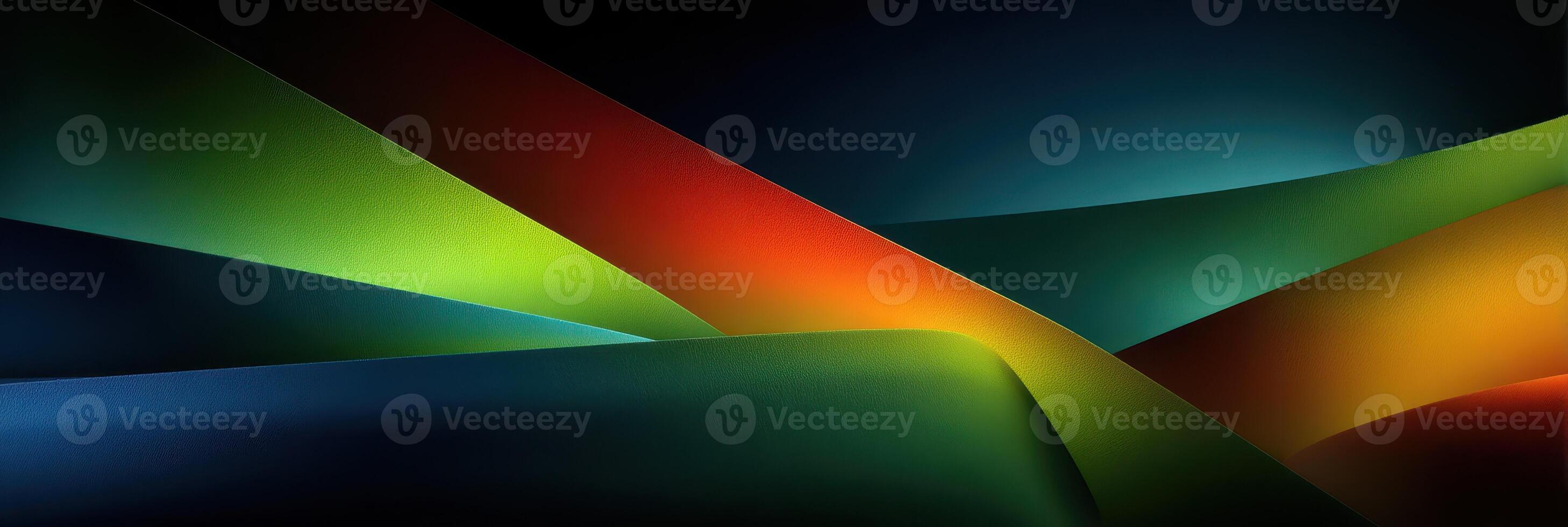 Colorful abstract composition featuring swirling light patterns in a dark setting emphasizing vibrant hues and dynamic flow photo