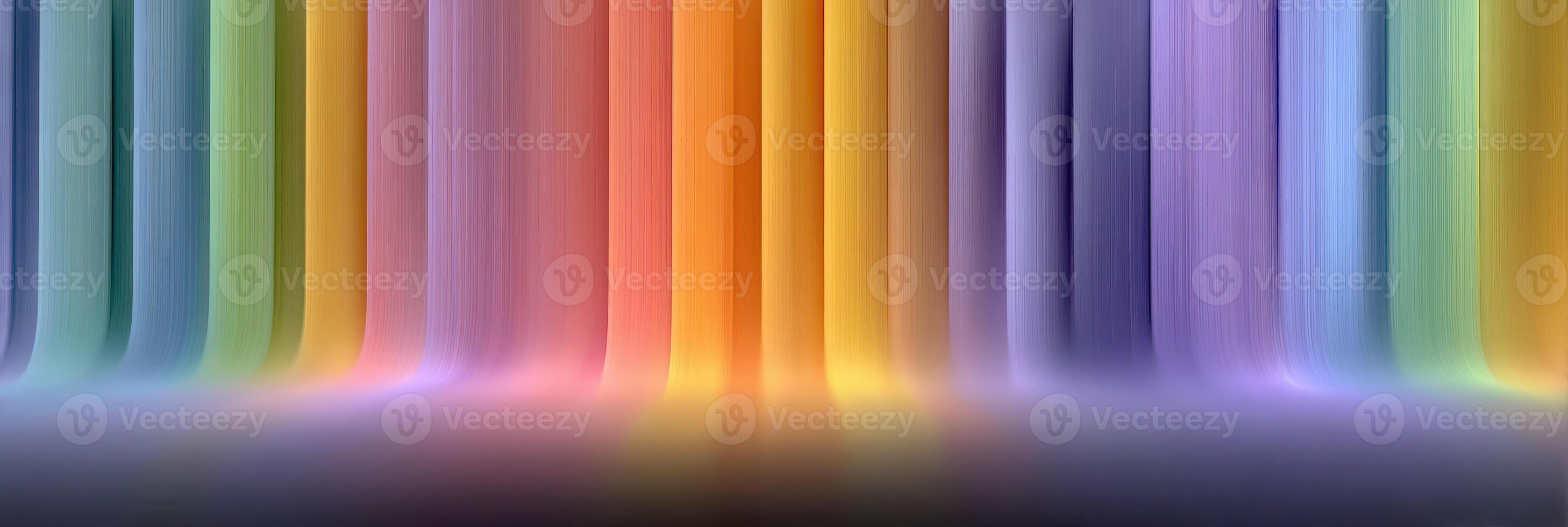 Colorful light display creating a vibrant abstract background in a modern art setting photo
