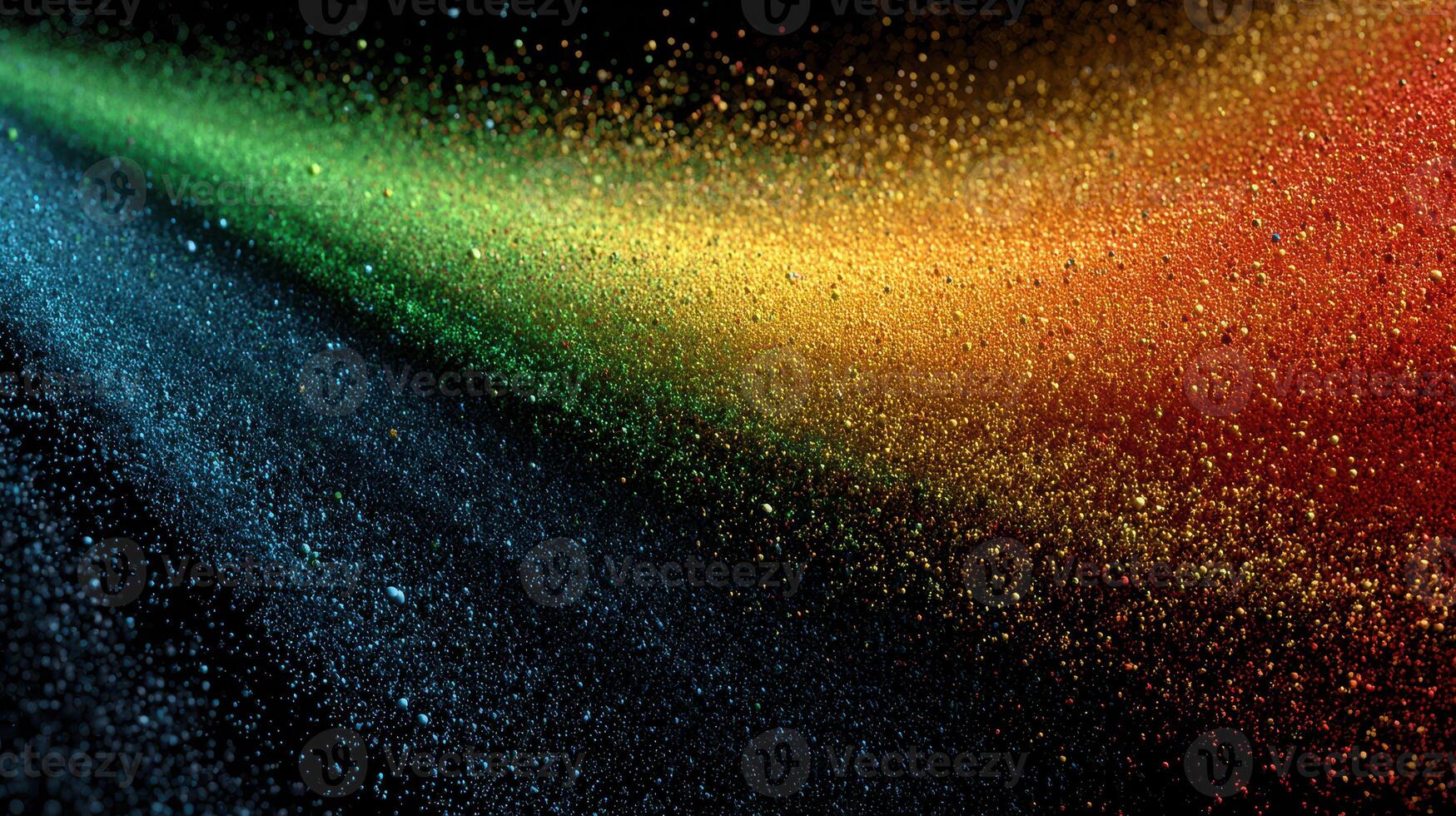 Colorful powder bursts create vibrant trails of dust against a dark background during a creative art demonstration at an evening event photo