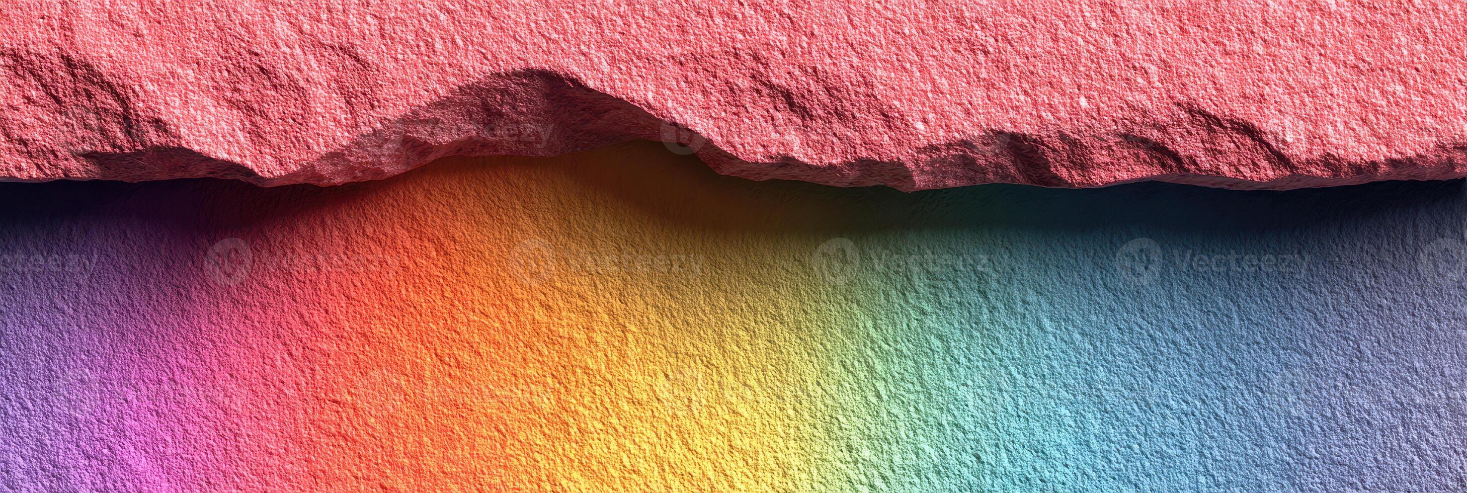 Vibrant gradient texture with layered rock and colorful background in a natural landscape during daylight photo