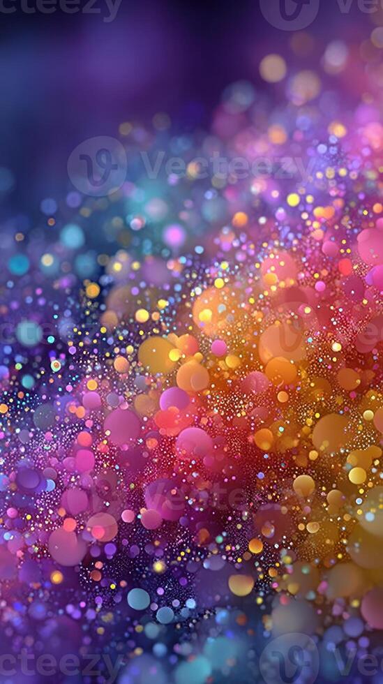 Colorful abstract background with vibrant dots and soft gradients creating a dreamy atmosphere photo