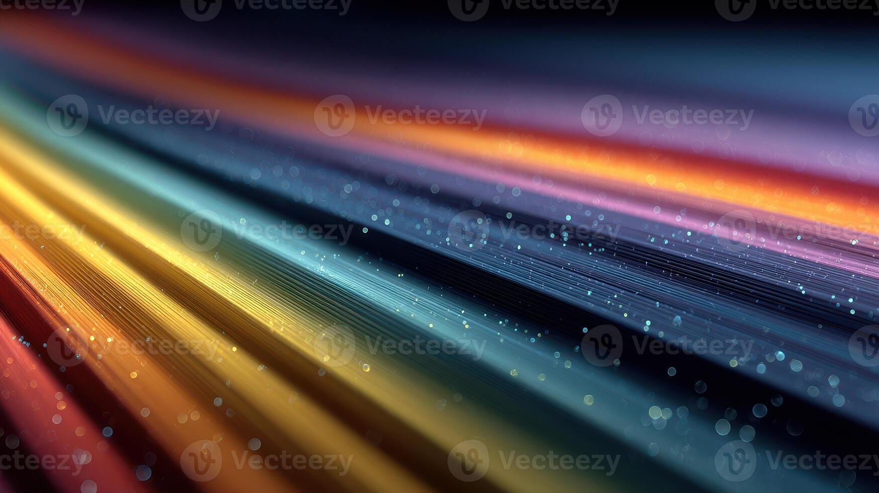 Vibrant lines of color dance across a dark background, creating an immersive visual experience photo