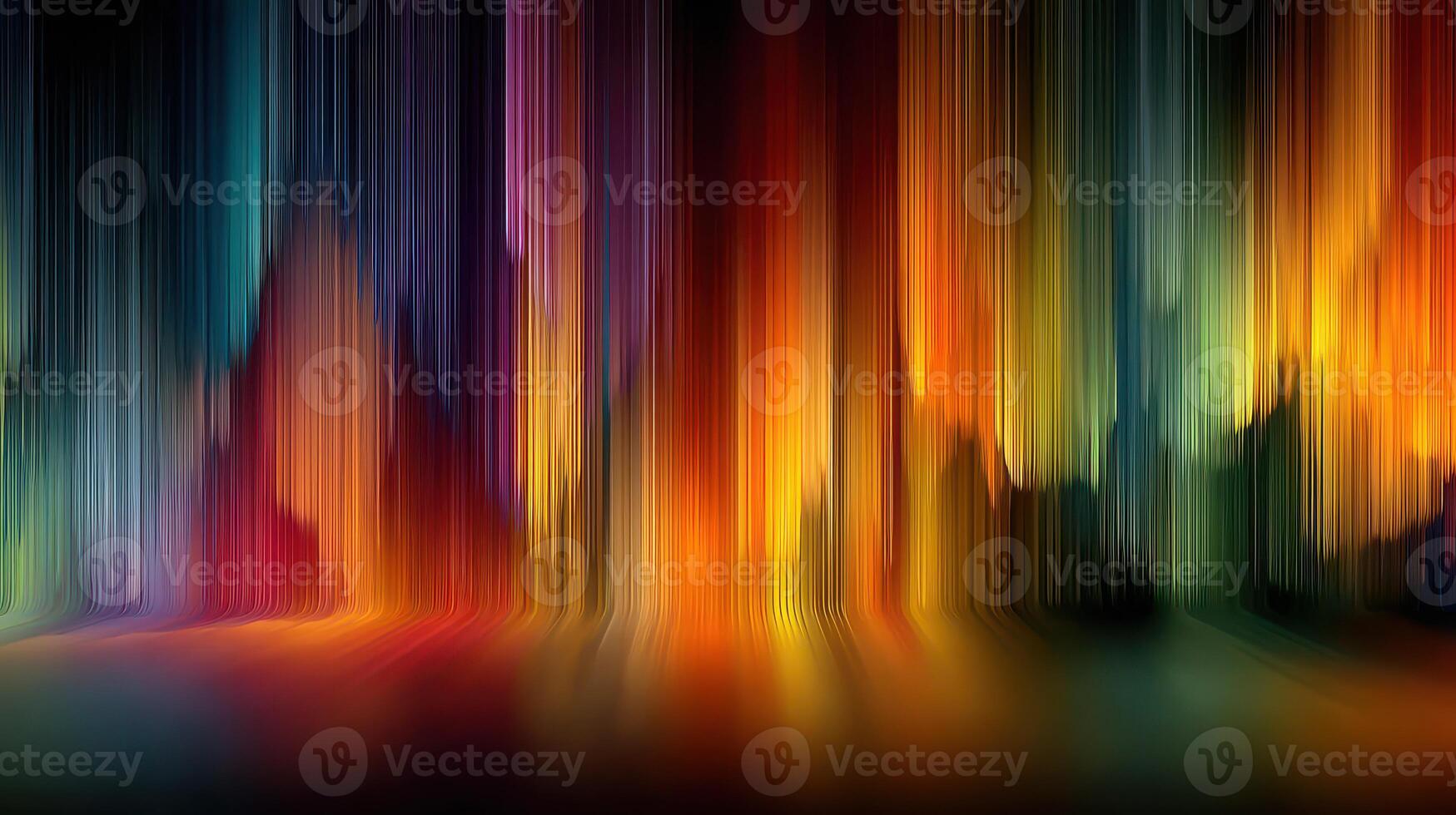 Vibrant abstract patterns create a mesmerizing display of colors at night in a digital art piece photo