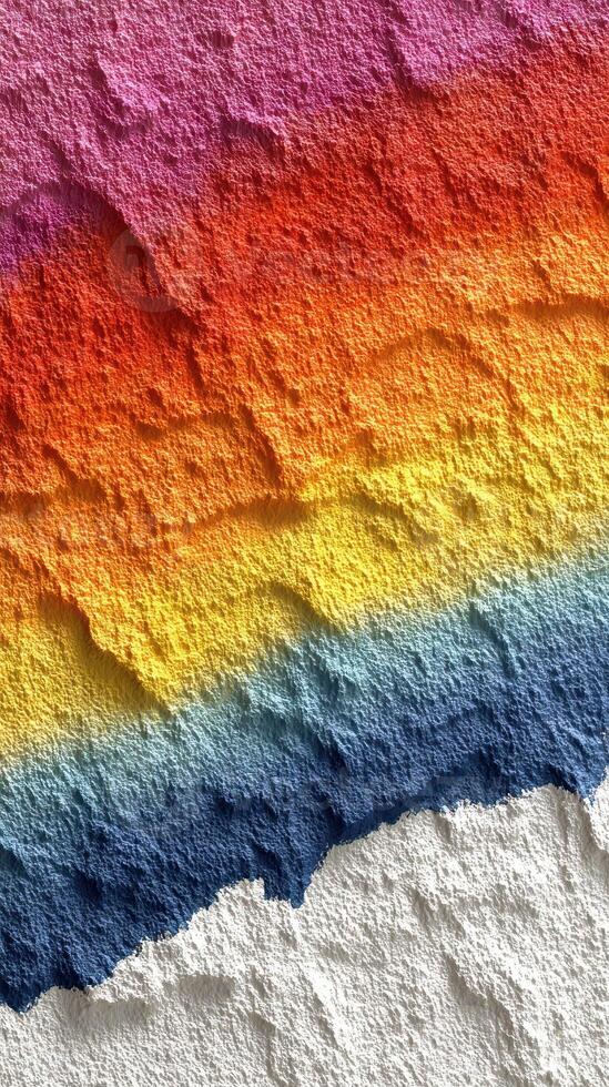 Colorful abstract texture with gradient layers in vibrant hues depicting a sunset or sunrise aesthetic photo