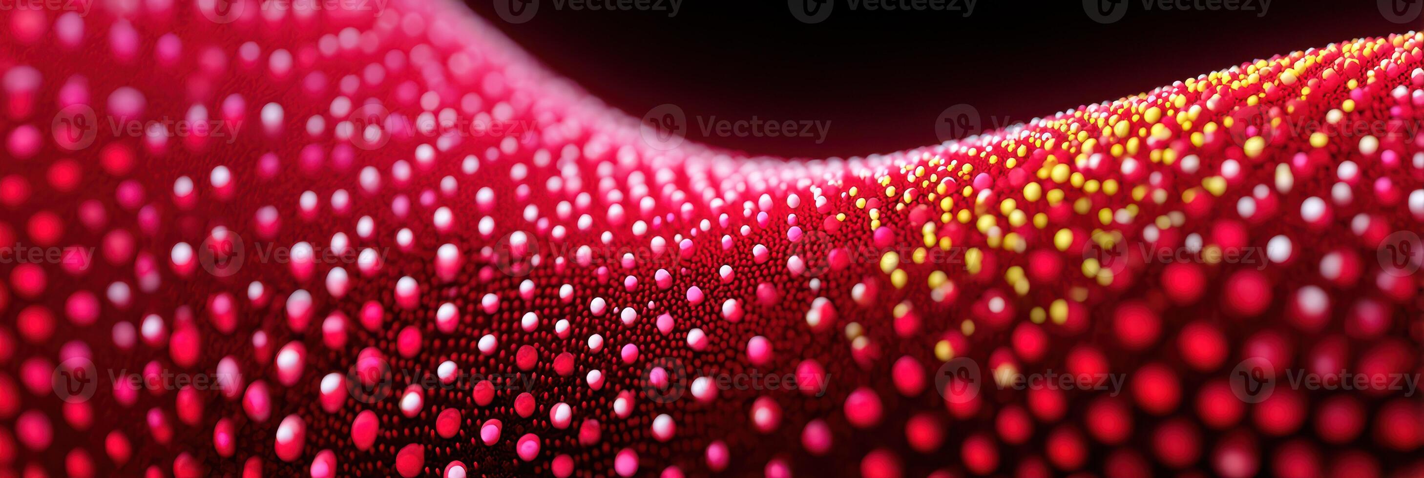 Vibrant red and yellow abstract pattern creates dynamic visual wave flowing in digital art environment photo