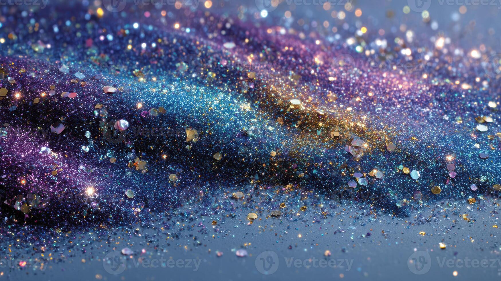 Sparkling glitter waves in vibrant colors create a mesmerizing abstract background for creative projects photo