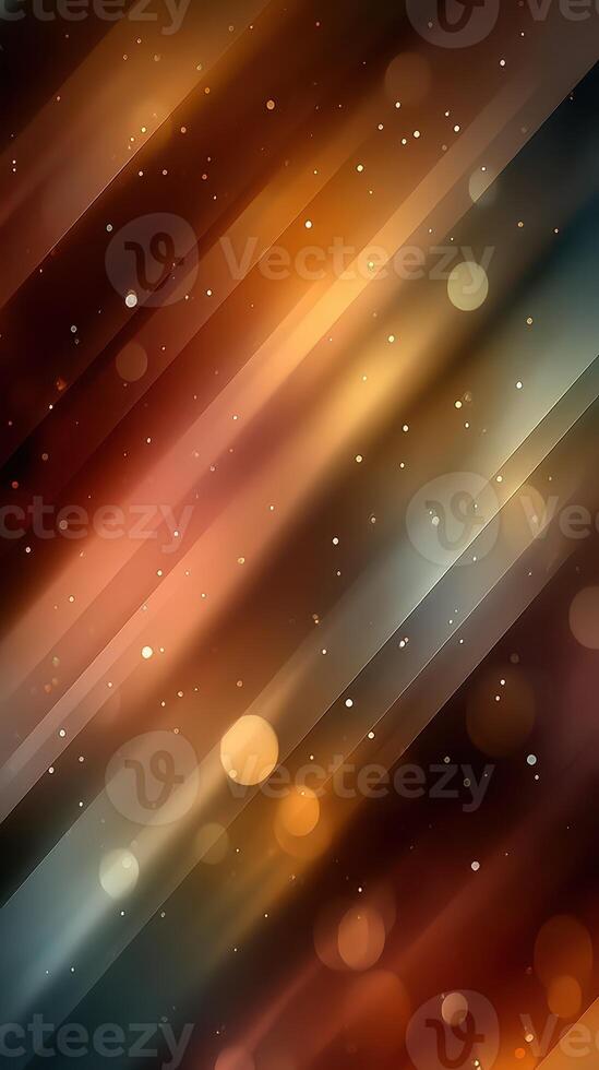 Beautiful abstract background with dynamic lines and soft bokeh effects in warm colors photo