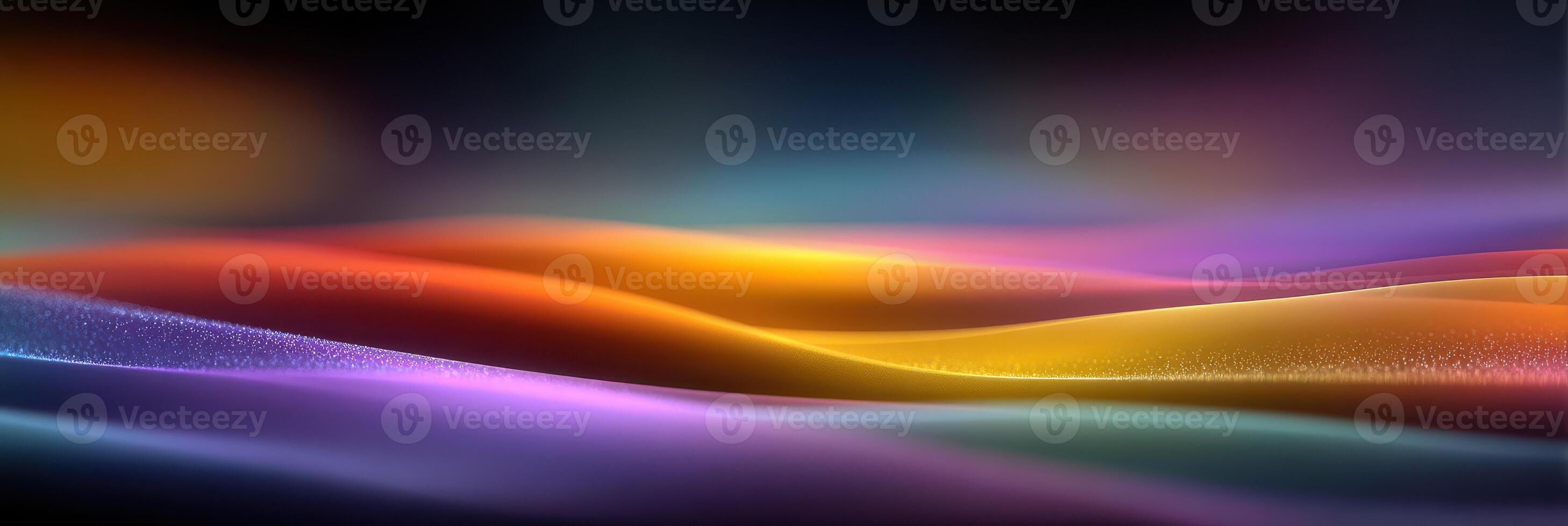 Colorful abstract waves representing dynamic energy and movement in a vibrant atmosphere photo