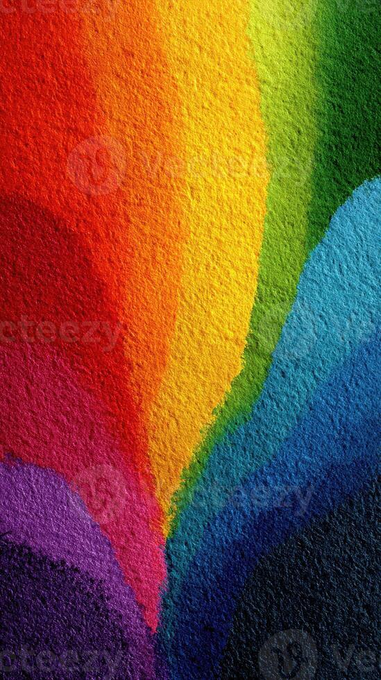 Colorful abstract design showcasing vibrant hues in a circular pattern on textured surface photo