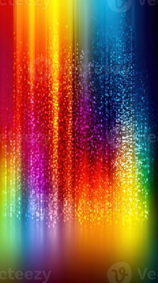 Colorful abstract light display with vibrant rainbow hues creating a dynamic visual experience photo