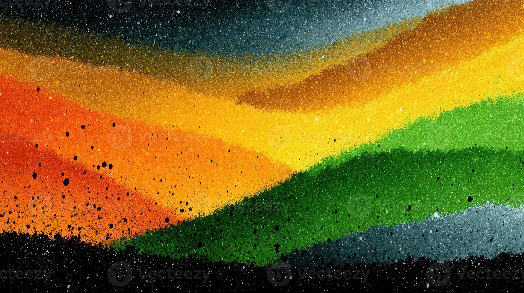 Colorful abstract landscape showcasing vibrant hues and textured patterns during a sunset or sunrise photo