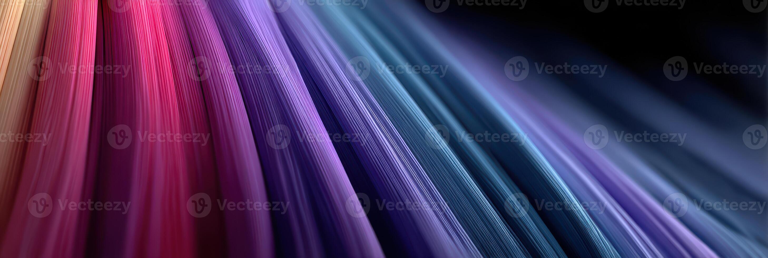 Colorful abstract background showcasing flowing strands in various shades under soft lighting conditions photo