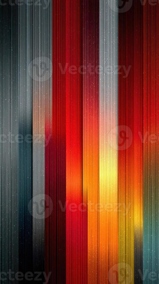 Vibrant abstract art composition showcasing streaks of red, orange, and gray tones conveying dynamic energy and movement photo