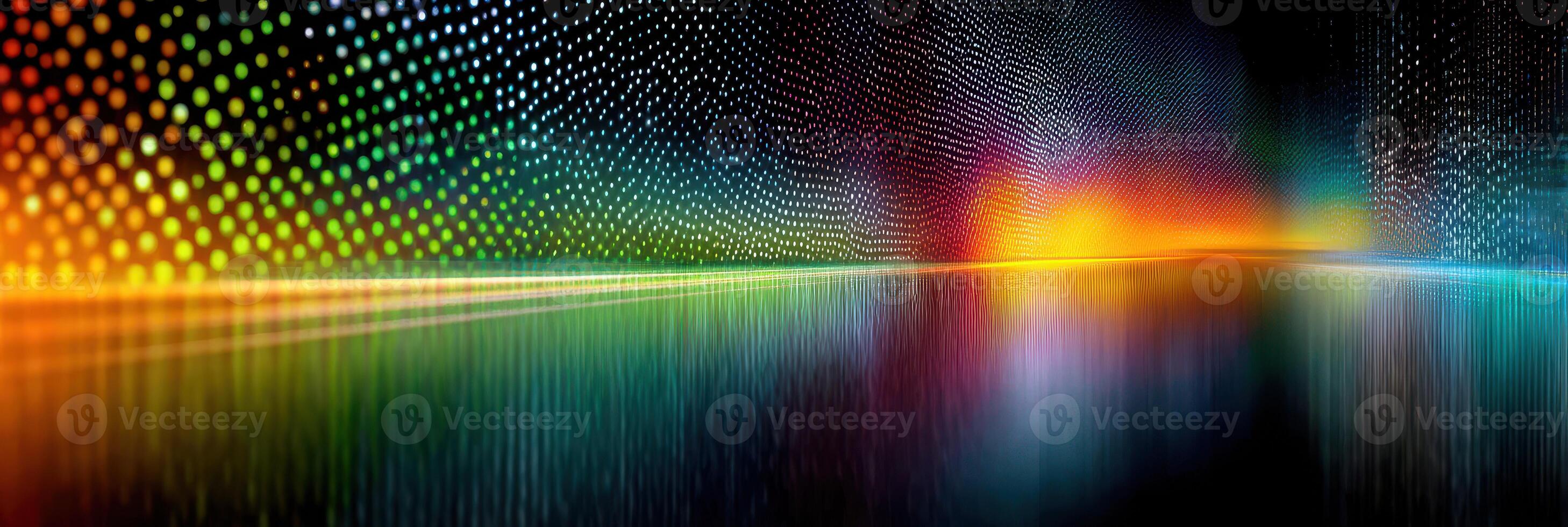 Colorful digital abstract design showcasing vibrant patterns in a modern artistic environment photo