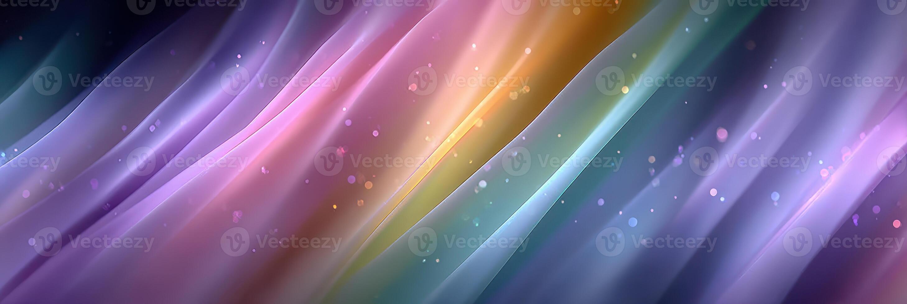 Colorful waves of light create a tranquil atmosphere in an abstract design showcasing vibrant hues at dusk photo