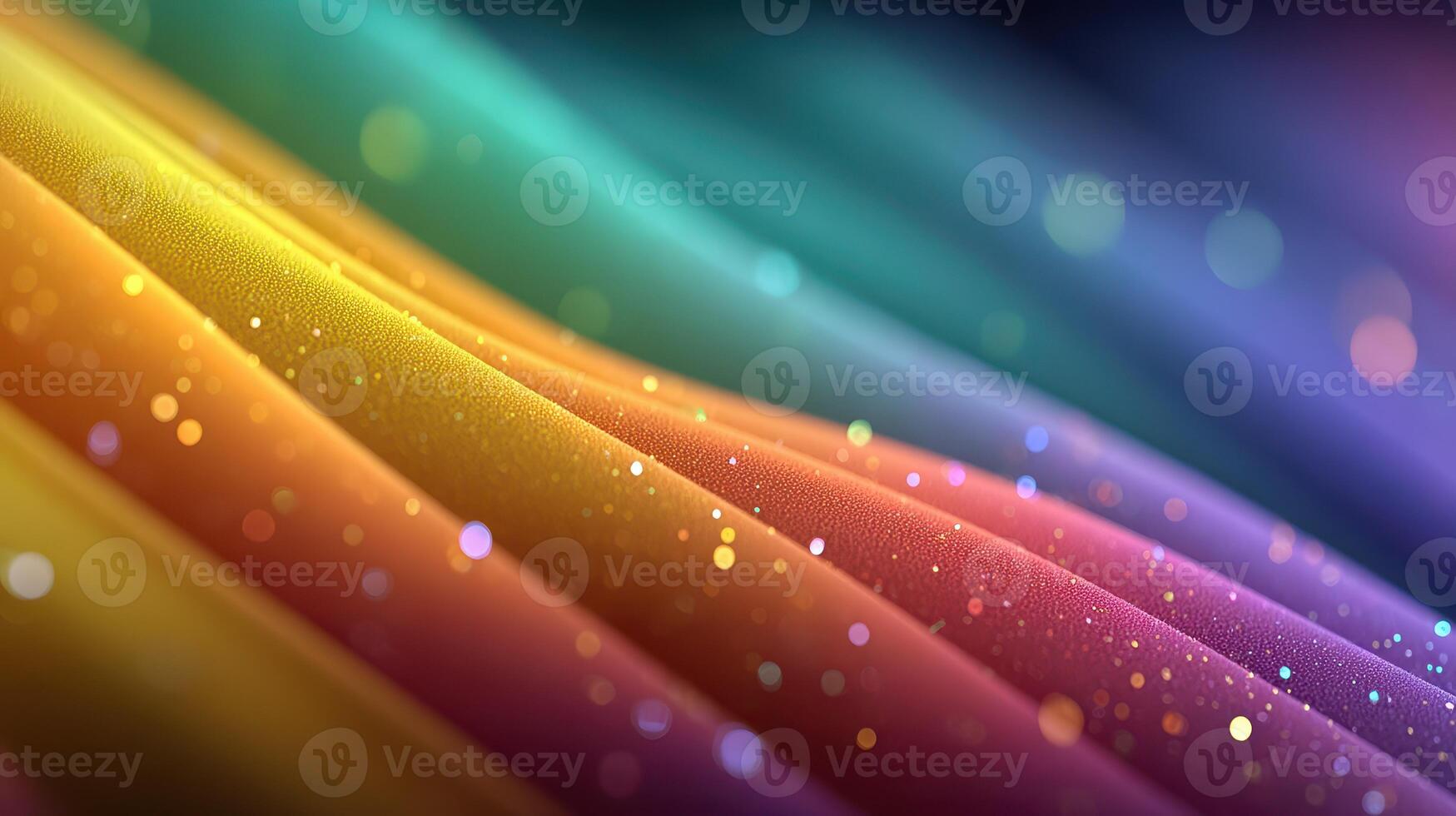 Colorful waves of light create a vibrant spectrum in a captivating abstract design photo
