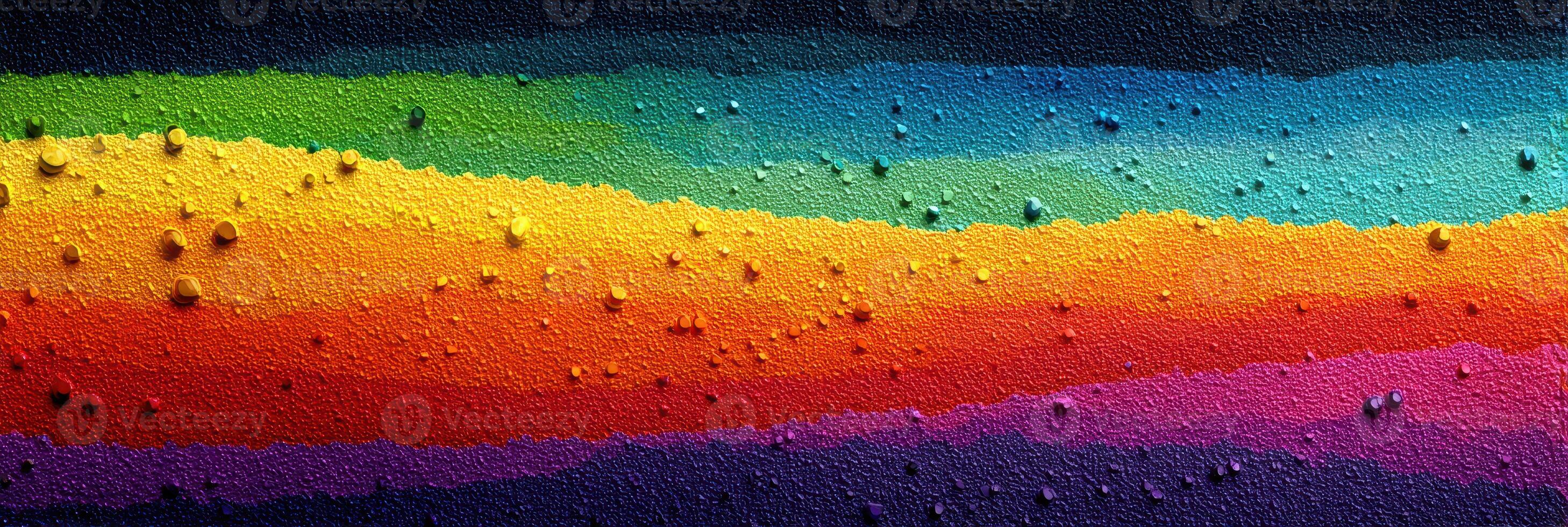 Colorful abstract mural with vibrant layers and textures in an urban setting photo