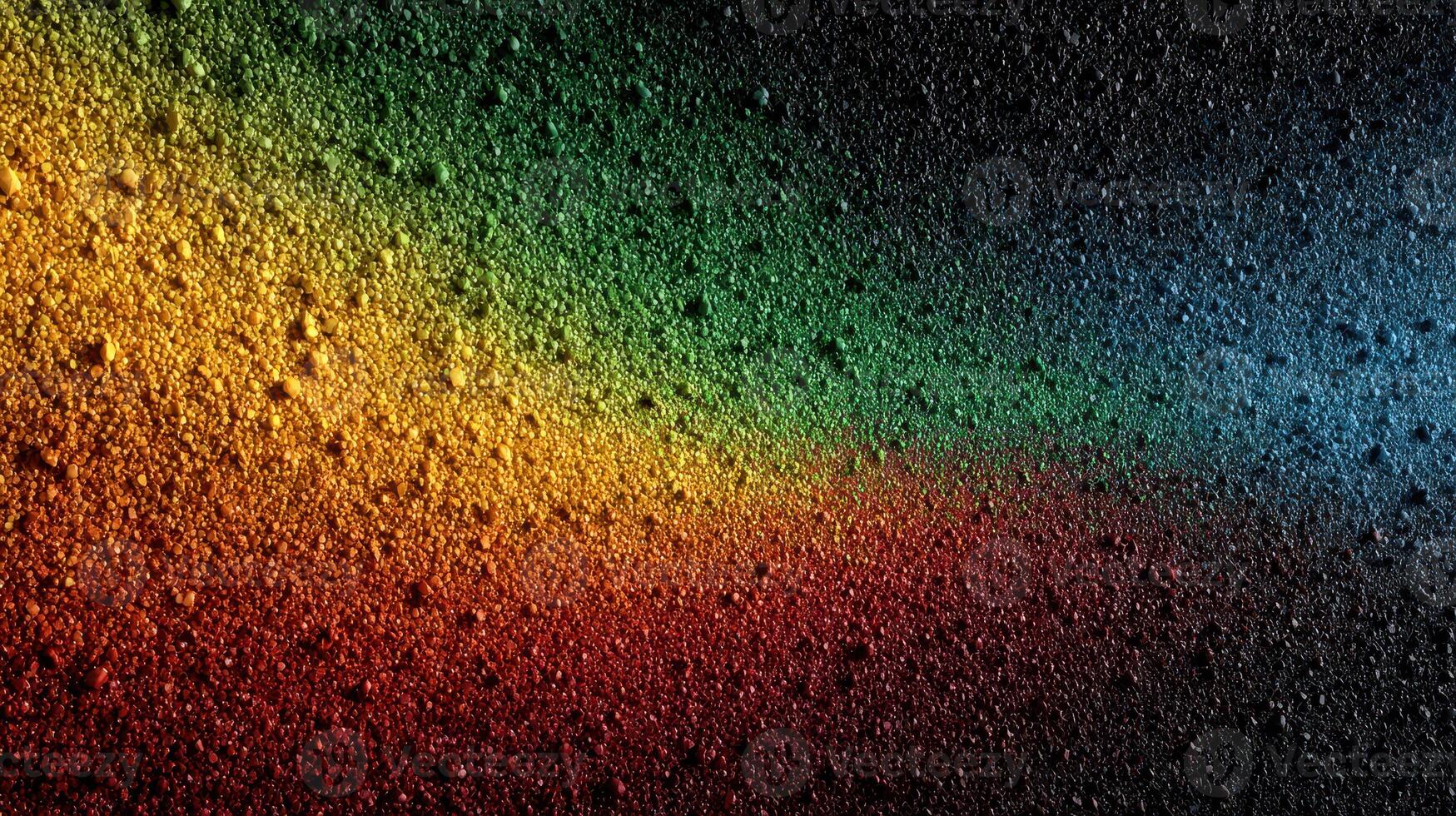 Vibrant color gradient shifts across textured surface enhancing visual depth during evening hours photo