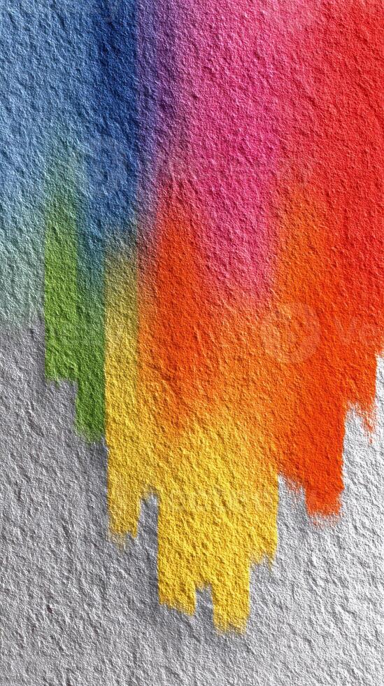 Colorful watercolor blending showcasing vibrant hues on textured paper at an art studio in the afternoon light photo
