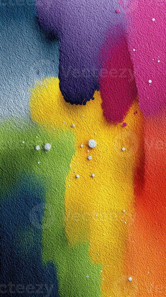 Vibrant abstract artwork showcasing bold colors blending together in an artistic expression photo