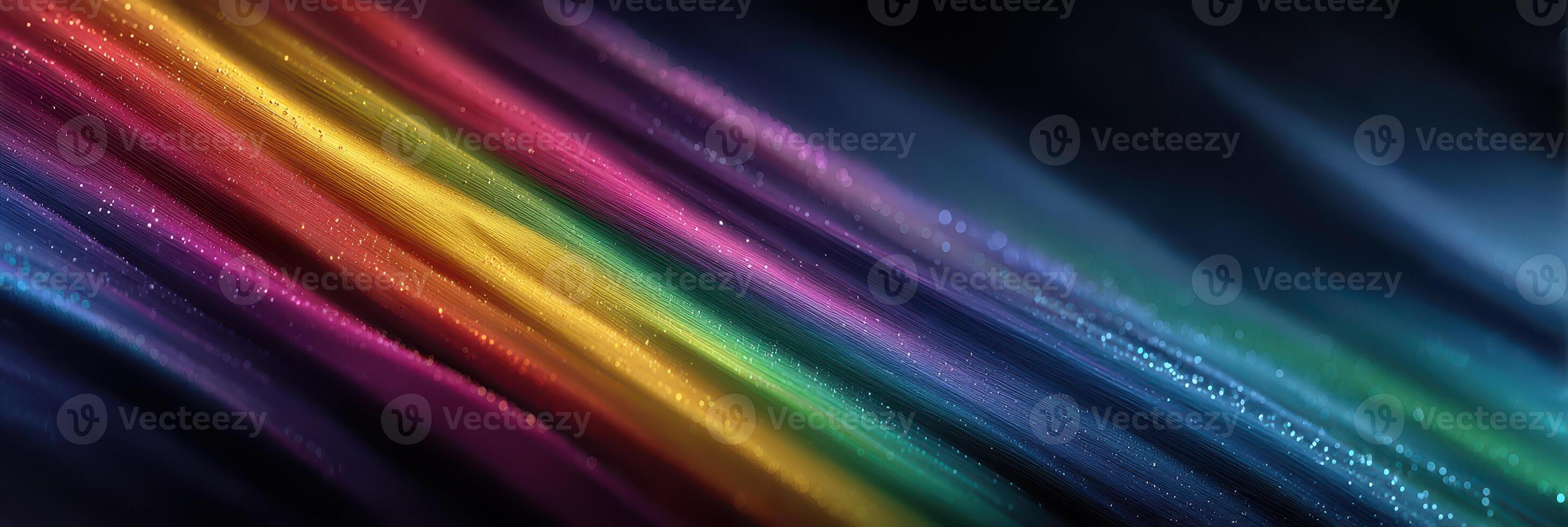 Colorful abstract background with vibrant swirling lines in rainbow shades against a dark backdrop photo