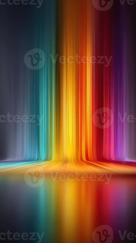 Vibrant colors blend seamlessly in a mesmerizing abstract design with glowing elements and smooth gradients at dawn photo