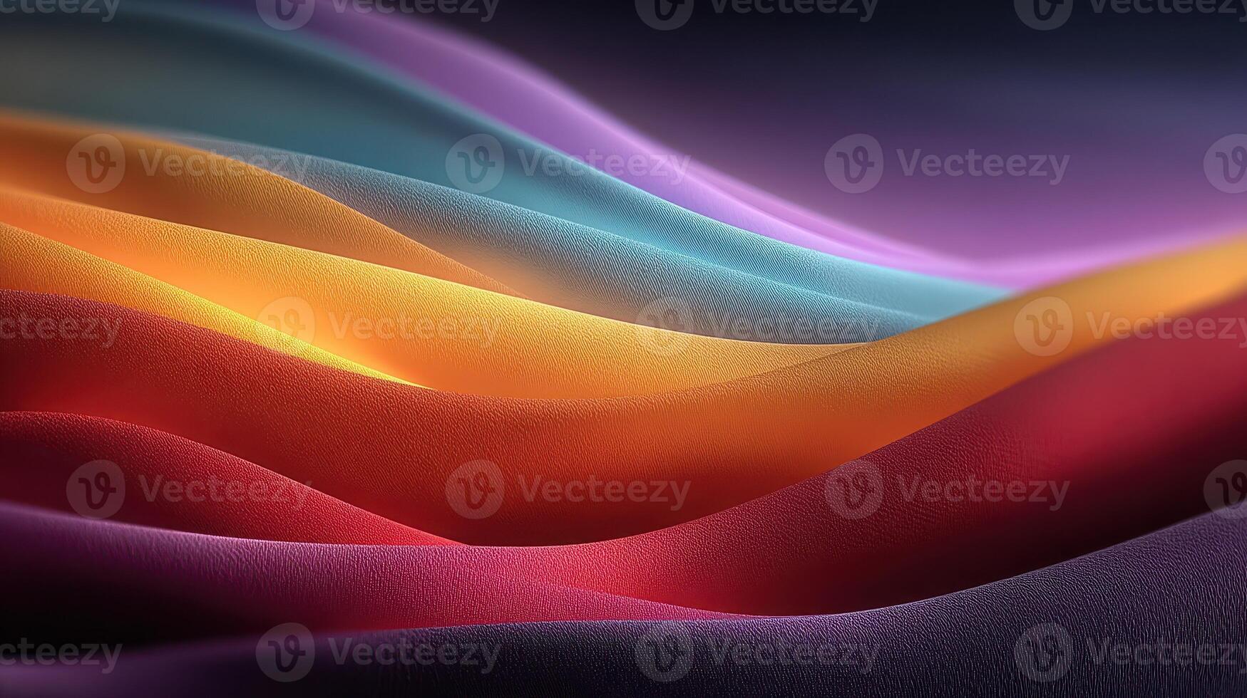 Colorful abstract waves flow across the background creating a vibrant visual experience photo