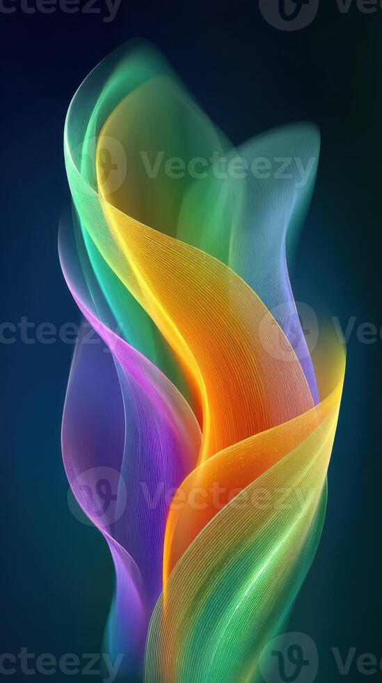 Colorful abstract design with flowing shapes and vibrant hues creating a captivating visual experience photo