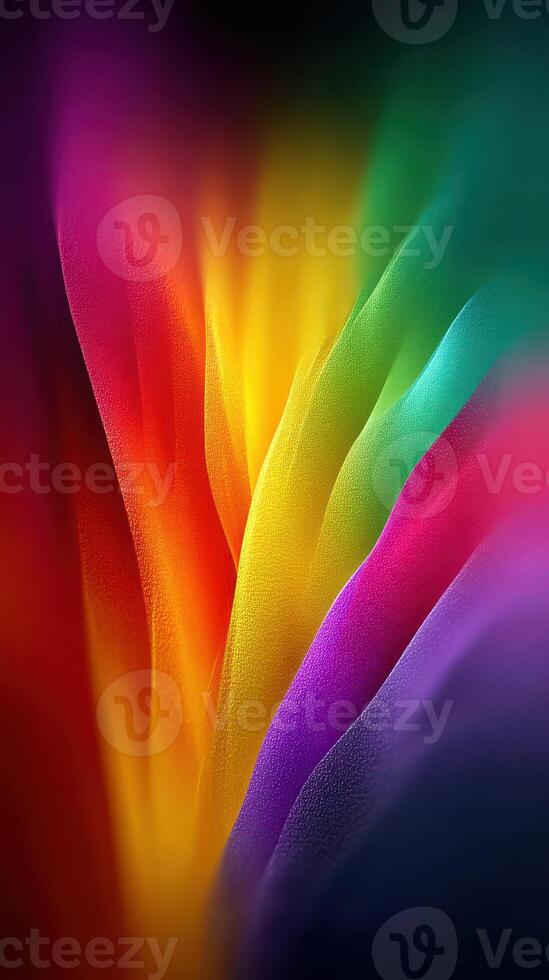 Colorful abstract wave patterns create a vibrant display of hues in a stunning visual composition photo