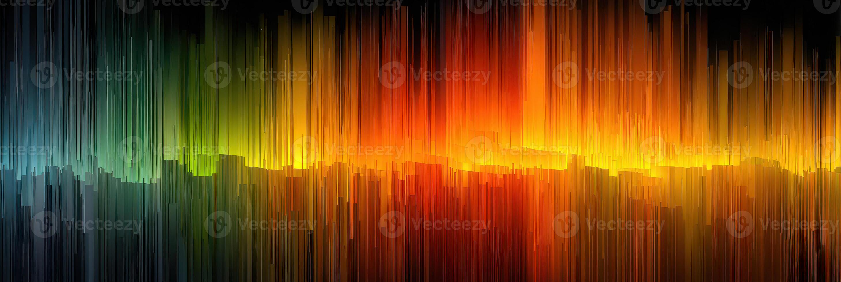 Colorful abstract digital design illustrating sound waves with vibrant hues and smooth transitions in a modern aesthetic photo