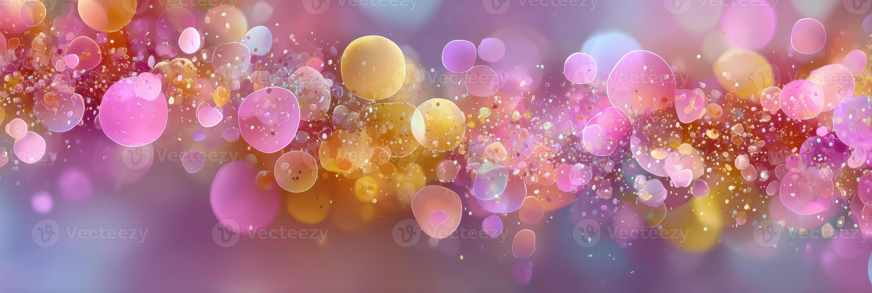 Colorful bokeh lights create a vibrant atmosphere during the evening gathering in a festive setting photo