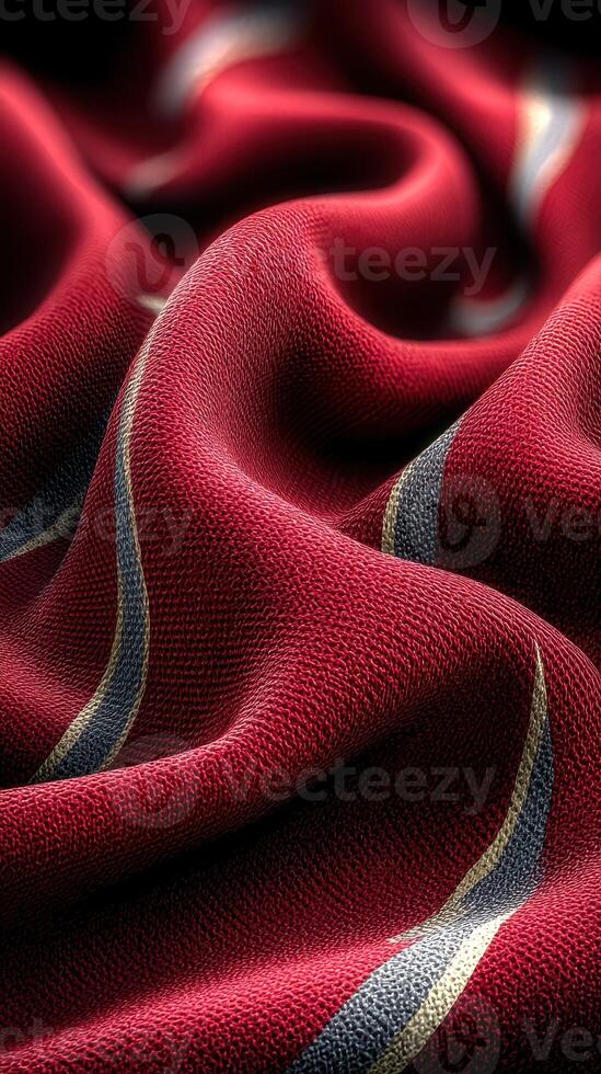 Elegant red fabric with subtle patterns creating a rich texture ideal for various design applications photo