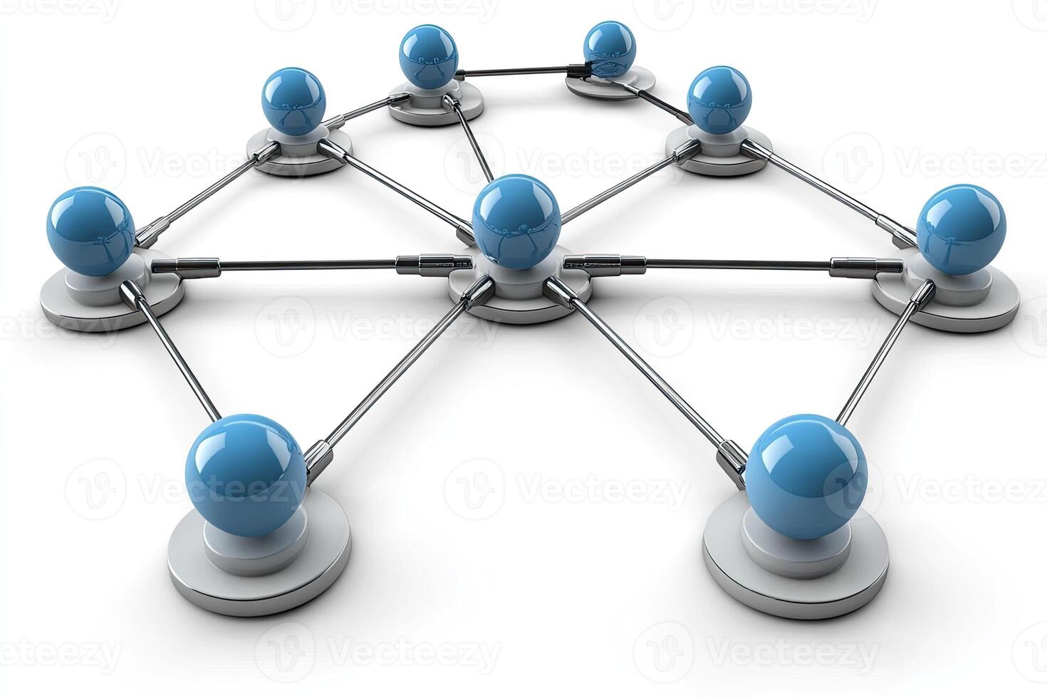Interconnected network of spheres photo