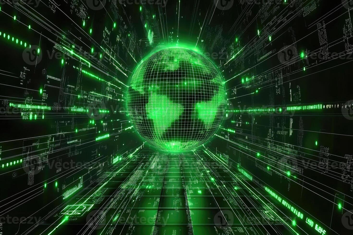Global digital network photo